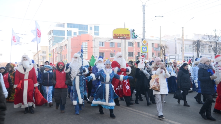Московский район на карнавальном параде «Новогоднее всенашествие-2018»