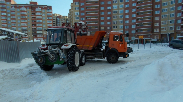 В Московском районе принимаются меры по ликвидации последствий снежных заносов