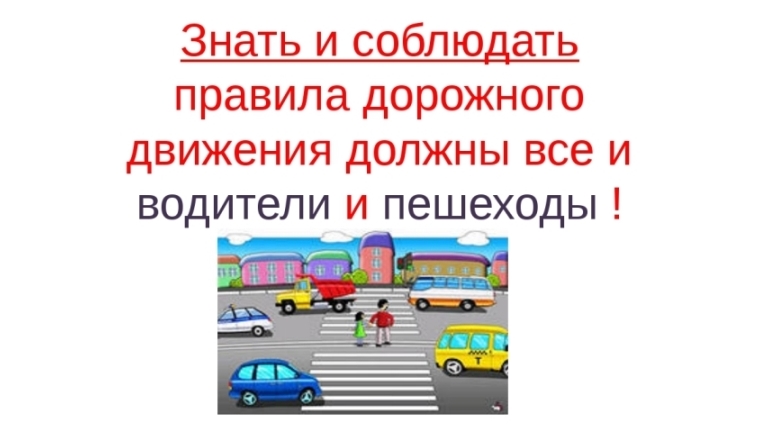 Правила дорожного движения обязаны соблюдать все: и водители, и пешеходы