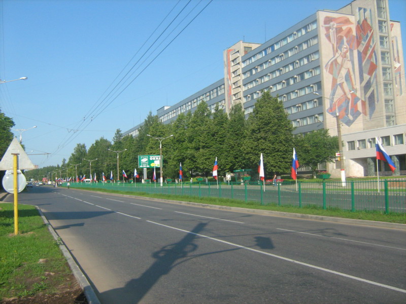 Впервые в рамках празднования Дня России в столице Чувашии появилась символическая «Улица России» – Московский проспект