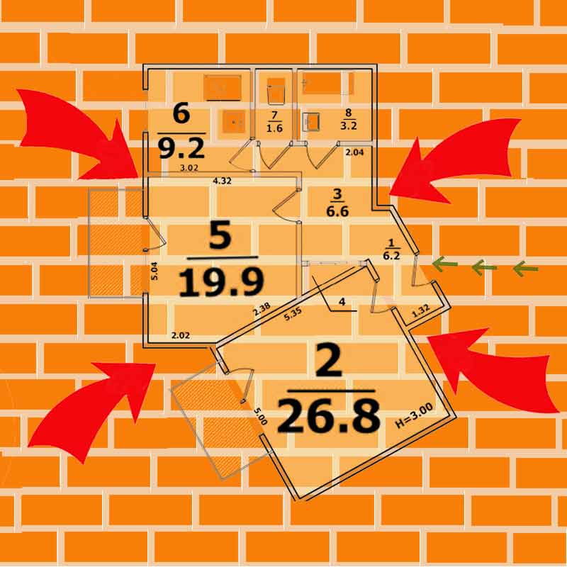 Как высчитать квадратный метр туалета